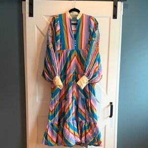 Bohemian Traders Multicolor Striped Maxi Dress